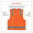 TENACIOUS HOLDINGS, INC. ergodyne® 24019 GloWear 8249Z Class 2 Economy Surveyors Zipper Vest, Polyester, 4X-Large/5X-Large, Orange