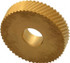 Dorian Tool 73310125378 Standard Knurl Wheel: 1" Dia, 90 ° Tooth Angle, 20 TPI, Diagonal, Cobalt