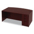 ALERA VA22-7236MY Alera Valencia Series Bow Front Desk Shell, 71" x 41.38" x 29.63", Mahogany