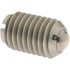 Gibraltar 10118P Threaded Ball Plunger: 5/8-11, 0.375" Ball Dia, 63/64" Body Length, 0.096" Max Ball Reach