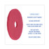 BOARDWALK 4015RED Buffing Floor Pads, 15" Diameter, Red, 5/Carton