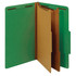 OFFICE DEPOT 463745OD  Brand Classification Folders, 2 1/2in Expansion, Legal Size, 2 Dividers, 100% Recycled, Light Green, Pack Of 5 Folders