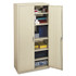 HON COMPANY SC1872L Assembled Storage Cabinet, 36w x 18.13d x 71.75h, Putty