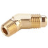 Parker 159F-8-4 Brass Flared Tube Male 45 ° Elbow: 1/2" Tube OD, 1/4-18 Thread, 45 ° Flared Angle