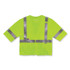 TENACIOUS HOLDINGS, INC. ergodyne® 22219 GloWear 8356FRHL Class 3 FR Hook and Loop Safety Vest with Sleeves, Modacrylic, 4X-Large/5X-Large, Lime