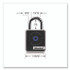 MASTER LOCK COMPANY 4400D 4400D Bluetooth Padlock, Indoor, Black/Silver, 1.9" Width