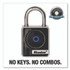 MASTER LOCK COMPANY 4400D 4400D Bluetooth Padlock, Indoor, Black/Silver, 1.9" Width