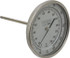 Wika 50060A010G4 Bimetal Dial Thermometer: 50 to 500 ° F, 6" Stem Length