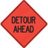 PRO-SAFE 07-800-4015-L Traffic Control Sign: Triangle, "Detour Ahead"