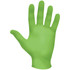 SHOWA 7705PFTXL Disposable Gloves: Size X-Large, 4.0000 mil, Nitrile-Coated Nitrile, Food Grade, Unpowdered, Biodegradable