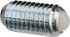 Vlier DBML8A Threaded Ball Plunger: M8 x 1.25, 0.196" Ball Dia, 0.63" Body Length, 0.059" Max Ball Reach