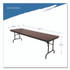 ICEBERG ENTERPRISES 55234 OfficeWorks Commercial Wood-Laminate Folding Table, Rectangular, 96" x 30" x 29", Mahogany