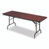 ICEBERG ENTERPRISES 55234 OfficeWorks Commercial Wood-Laminate Folding Table, Rectangular, 96" x 30" x 29", Mahogany