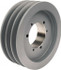 TB Wood's 3V803 3 Groove, 1/2 to 2-1/2 Bore Diam, 8" Outside Diam, QD Bushed V Belt Sheave