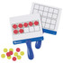 Let your students learn number patterns, operations and other base 10 concepts with 10-frames. A magnetic design allows easy display with a whiteboard.  Reinforces counting, 1-to-1 correspondence, base 10, place value, number patterns, operations and more.  Magnetic foam counters allow easy placement.  Each board features a 10-square frame on 1 side and a double-10 frame on the reverse for versatility. Write-on/wipe-off design enables simple customization and cleaning.  Includes 4 boards, 100 foam counters and an activity guide.  For kindergarten to 9th grade.