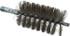 Schaefer Brush 43551 Double Stem & Double/Single Spiral Tube Brush: 2-1/2" Dia, 7-1/4" OAL, Stainless Steel Bristles