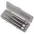 Greenfield Threading 318779 Tap Set: 4 Flute, Bottoming Plug & Taper, High Speed Steel, Bright Finish