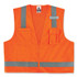 TENACIOUS HOLDINGS, INC. ergodyne® 24011 GloWear 8249Z Class 2 Economy Surveyors Zipper Vest, Polyester, X-Small, Orange