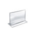 AZAR DISPLAYS 152719  Double-Foot Acrylic Sign Holders, 8in x 10in, Clear, Pack Of 10