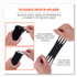 TENACIOUS HOLDINGS, INC. ergodyne® 19147 Squids 5547 Scanner Wrist Mount Holder, 4 x 5 x 0.5, Plastic, Black