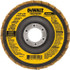 DeWALT DAAB7GCR05 Flap Disc: 7/8" Hole, 40 Grit, Aluminum Oxide, Type 27