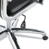 ALERA NR4119 Alera Neratoli High-Back Slim Profile Chair, Faux Leather, 275 lb Cap, 17.32" to 21.25" Seat Height, Black Seat/Back, Chrome