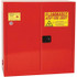 Eagle PI32X Flammable & Hazardous Storage Cabinets: 40 gal Drum, 2 Door, 3 Shelf, Manual Closing, Red