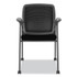 HON COMPANY NR6FMC10P71 Nucleus Series Recharge Guest Chair, Supports Up to 300 lb, 17.62" Seat Height, Black Seat/Back, Black Base