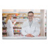 DEFLECTO CORPORATION PBCHA2436 Hanging Barrier, 23.75" x 35.75", Acrylic, Clear, 2/Carton
