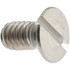 Value Collection R63060244 Machine Screw: 1/4-20 x 1/2", Flat Head, Slotted