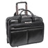 DA-LITE SCREEN CO., INC. 87855 McKleinUSA Bowery L Series Leather Wheeled Laptop Briefcase With 15.6in Laptop Pocket, Black