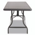ICEBERG ENTERPRISES 65237 IndestrucTable Industrial Folding Table, Rectangular, 96" x 30" x 29", Charcoal