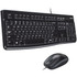 LOGITECH 920-002565  Wired Mouse and Keyboard for Desktop, Black, MK120