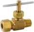 ANDERSON METALS 759101-0604 Needle Valve: Straight, 3/8 x 1/4" Pipe, Lead-Free Brass Body, Brass Seal