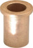Boston Gear 35658 Flanged Sleeve Bearing: 3/4" ID, 1" OD, 1-1/2" OAL, Oil Impregnated Bronze