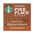 STARBUCKS COFFEE COMPANY 11017854CT Whole Bean Coffee, Pike Place Roast, 1 lb Bag, 6/Carton