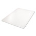DEFLECTO CORPORATION CM11442FPC Clear All Day Use Chair Mat for Flat to Extra-High/Plush Pile Carpeted Floors, Rectangular, Straight Edges, 46" x 60", Clear