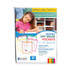 C-LINE PRODUCTS, INC 40820 Reusable Dry Erase Pockets, Super Heavy-Duty, Top Load 9 x 12 Insert, Clear Front, Assorted Neon Border, 25/Box