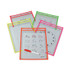 C-LINE PRODUCTS, INC 40820 Reusable Dry Erase Pockets, Super Heavy-Duty, Top Load 9 x 12 Insert, Clear Front, Assorted Neon Border, 25/Box