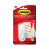 3M/COMMERCIAL TAPE DIV. Command™ 17005ES Spring Hook, Plastic, White, 0.25 lb Capacity, 1 Hook and 2 Strips/Pack