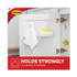 3M/COMMERCIAL TAPE DIV. Command™ 17005ES Spring Hook, Plastic, White, 0.25 lb Capacity, 1 Hook and 2 Strips/Pack