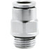 Norgren 102250618 Push-To-Connect Tube to Male & Tube to Male BSPP Tube Fitting: Adapter, Straight, 1/8" Thread