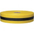 AccuformNMC BT1BY 150' Long x 3/4" Wide Roll, Woven Polyethylene, Black & Yellow Barricade Tape