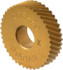 Dorian Tool 73310126572 Standard Knurl Wheel: 3/4" Dia, 90 ° Tooth Angle, 20 TPI, Diagonal, Cobalt