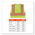 TENACIOUS HOLDINGS, INC. ergodyne® 23399 GloWear 8245PSV Class 2 Public Safety Vest, Polyester, 4X-Large/5X-Large, Lime