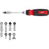 Milwaukee Tool 48-22-2904 Bit Screwdrivers; Type: Multi-Bit Ratcheting Screwdriver ; Tip Type: Multi ; Drive Size (TXT): 1/4 ; Torx Size: T10, T15, T20, T25, T30 ; Phillips Point Size: Phillips:#0, #1, #2 & #3 ; Slotted Point Size: 1/4; 3/16; 7/32; 9