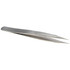 Value Collection 10453SA Dumont-Style Swiss Pattern Tweezer: OO-SA, Stainless Steel, Thick Shank with Flat Edge, Honed & Blunt Point Tip, 4-3/4" OAL