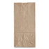 ROSS & WALLACE PAPER PRODUCTS, INC. GH10-500 Grocery Paper Bags, 10# Size, Heavy-Duty, 50# Basis Weight, 7" x 4.38" x 13.75", Kraft, 500/Bundle