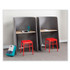 SAFCO PRODUCTS 1958DG Roam Touchdown Workstation, 33" x 30" x 51.5", Beech/Dark Gray