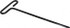 Eklind 34960 Hex Key: 6 mm Hex, T-Handle Arm